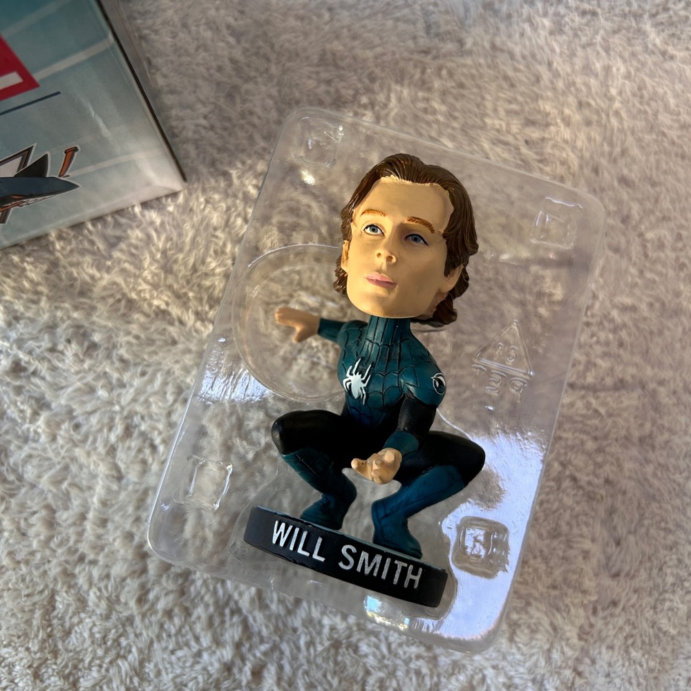 Marvel San Jose Sharks Will Smith Spider-Man Bobblehead NHL NIDB
